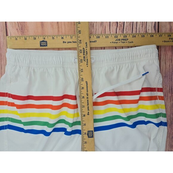 Calvin Klein Mens Rainbow Stripe Swim Shorts XL - Picture 6 of 7